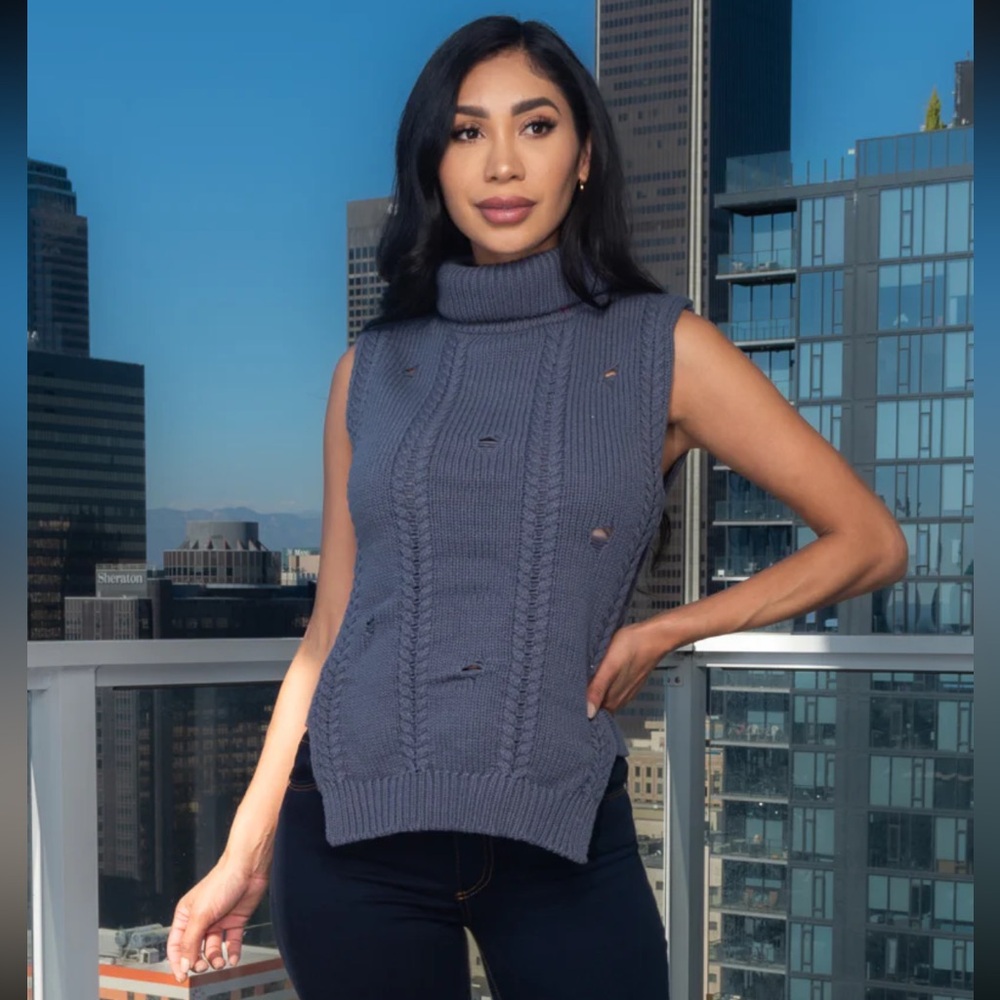 Turtle neck vest top - Picture 2 of 8